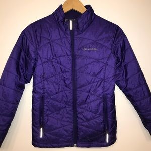 Girls purple Columbia Omni-heat jacket